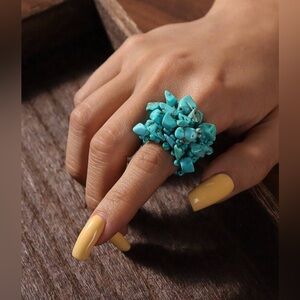✨NEW Turquoise Cluster Statement Ring